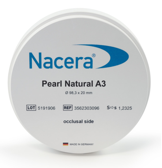 Nacera® Pearl Natural | Zircone multicouche 1000-1200 Mpa