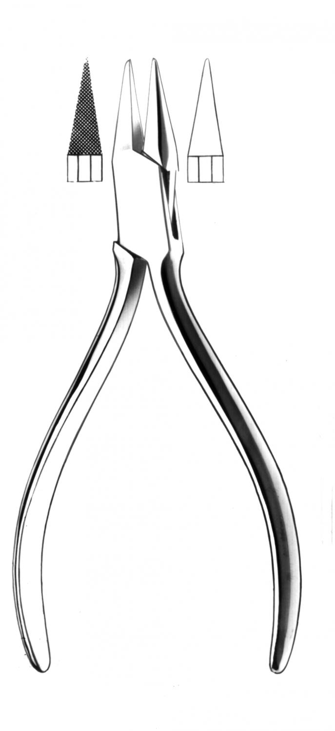 Technikzangen | Flachspitz gerieft 1325, 13 mm